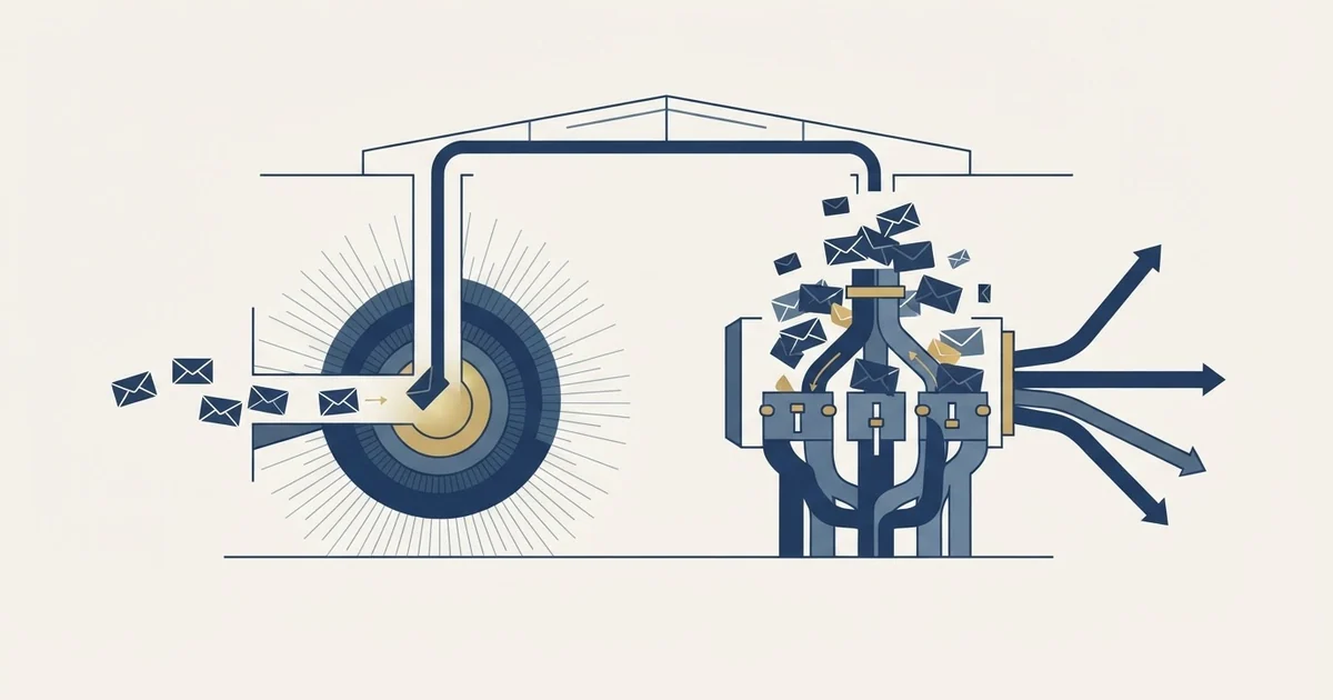 Editorial illustration for EmailWarmup.com vs Mailmeteor