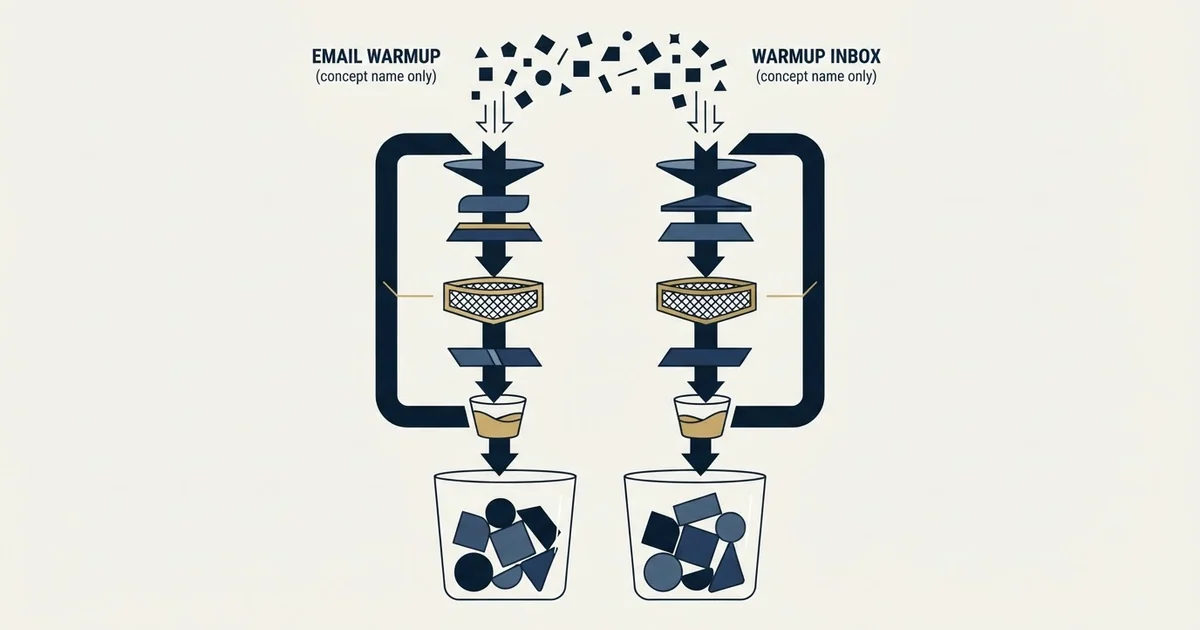 Editorial illustration for EmailWarmup.com vs Warmup Inbox