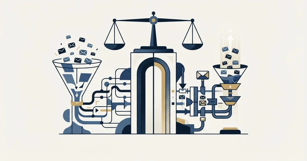 Editorial illustration for Emelia vs Inboxy