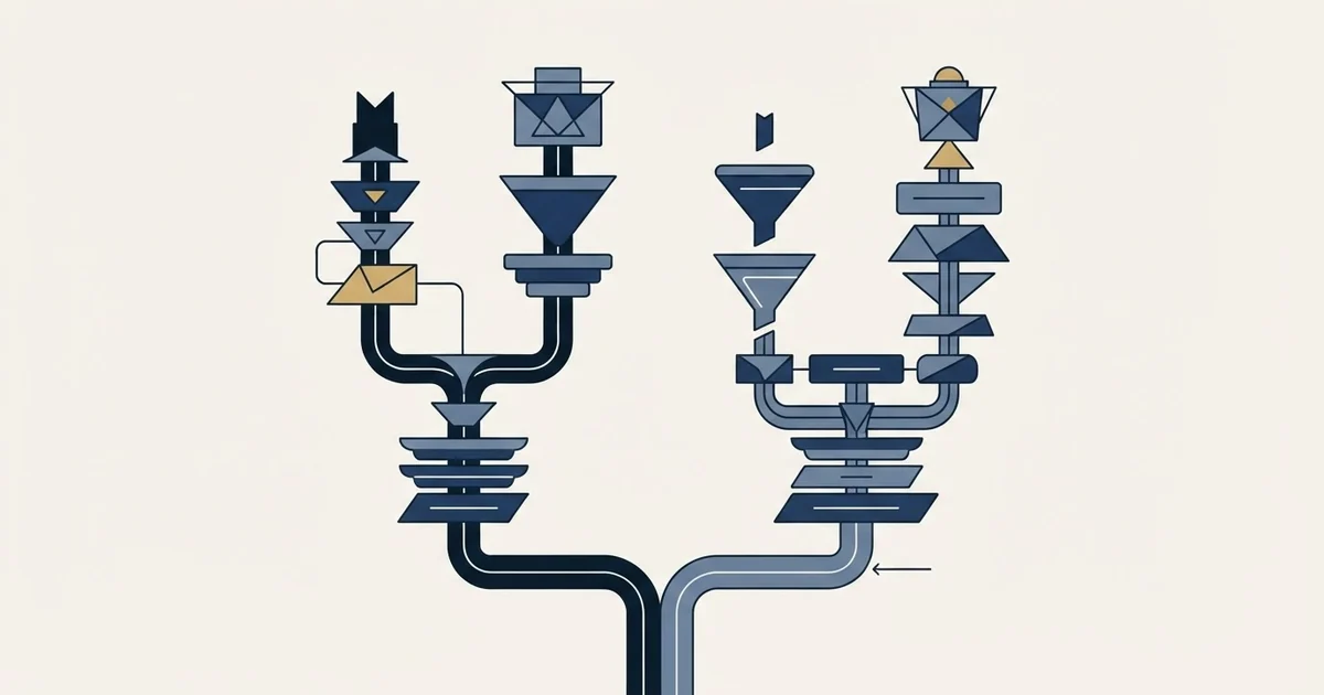 Editorial illustration for Emelia vs Vanillasoft