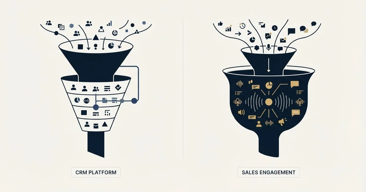 Editorial illustration for EngageBay vs Gong