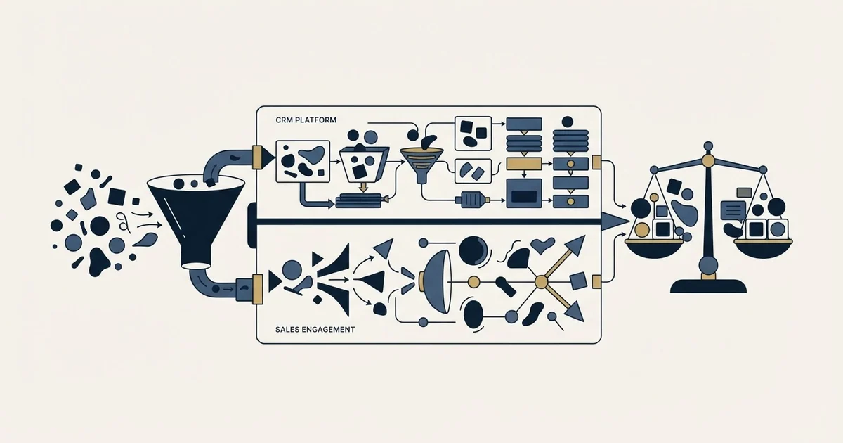Editorial illustration for EngageBay vs Humanlinker