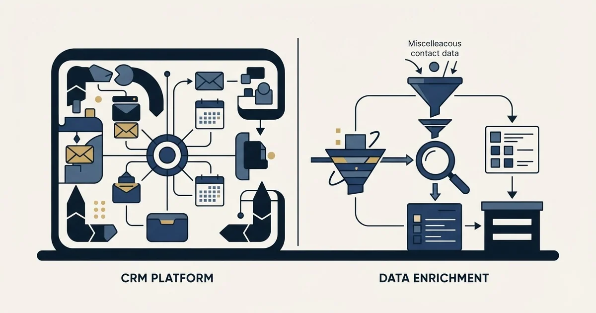 Editorial illustration for EngageBay vs Hunter