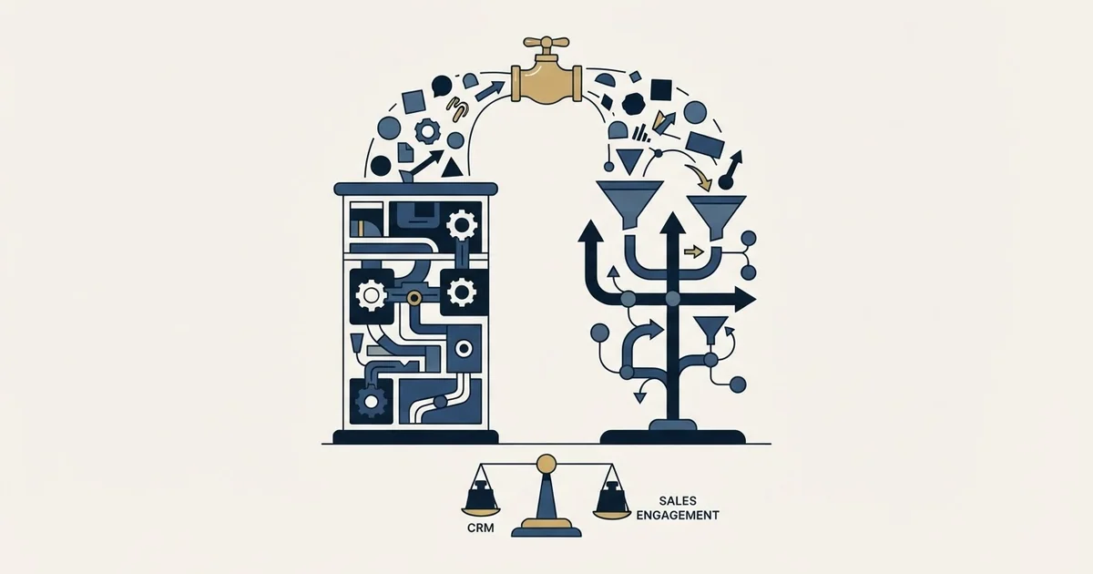 Editorial illustration for EngageBay vs Meet Alfred