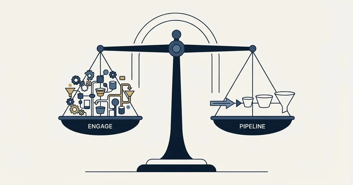 Editorial illustration for EngageBay vs Pipeline CRM