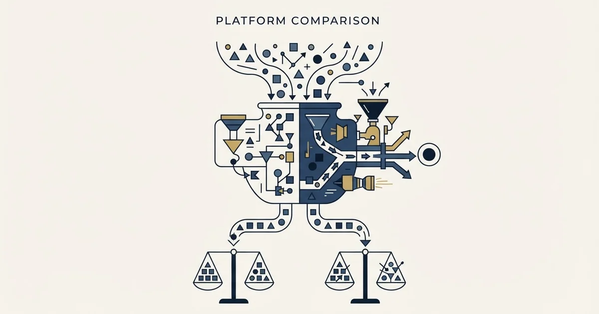 Editorial illustration for EngageBay vs Qualifier.ai
