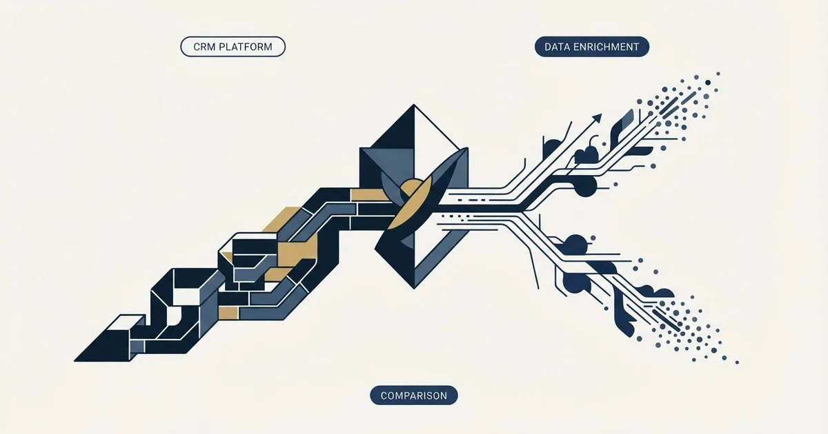 Editorial illustration for EngageBay vs RocketReach