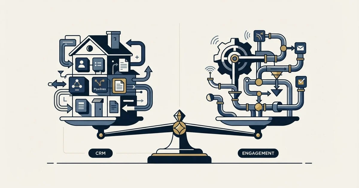Editorial illustration for EngageBay vs Salesforge