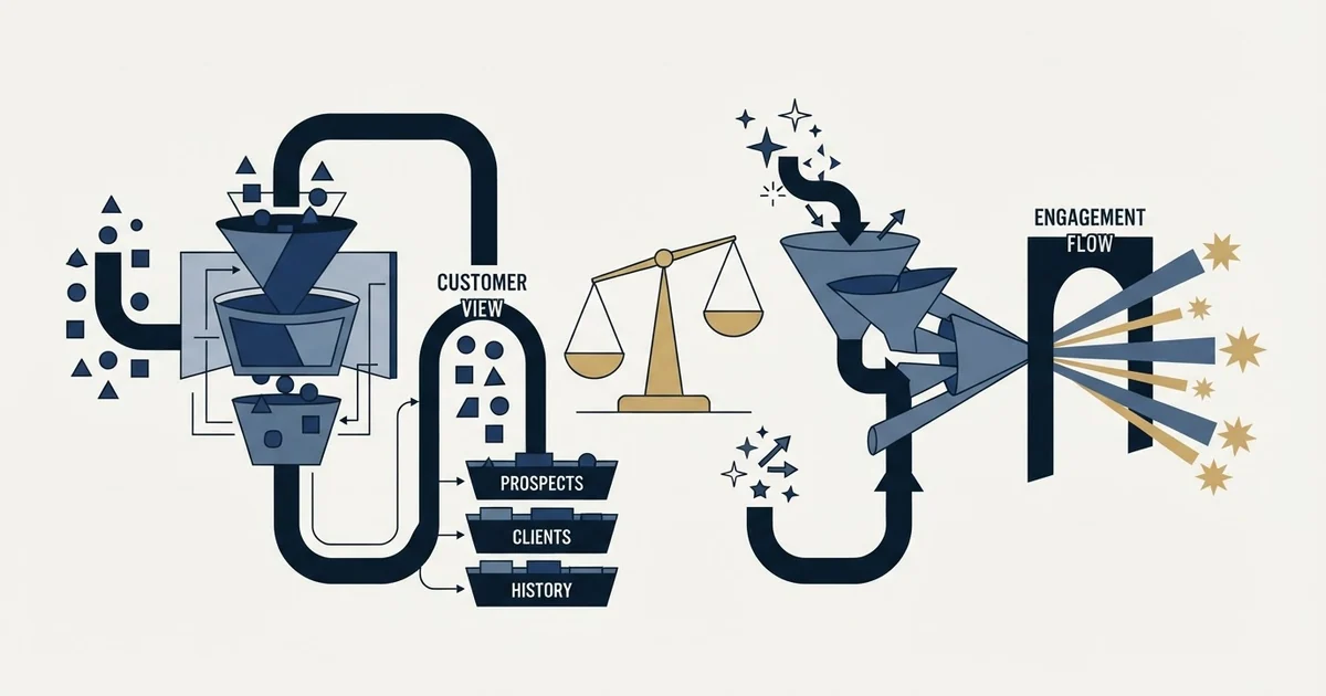 Editorial illustration for EngageBay vs Unify