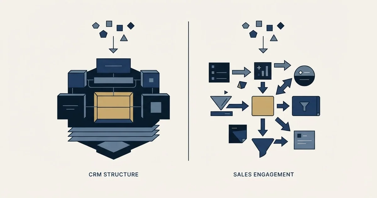 Editorial illustration for EngageBay vs Vanillasoft