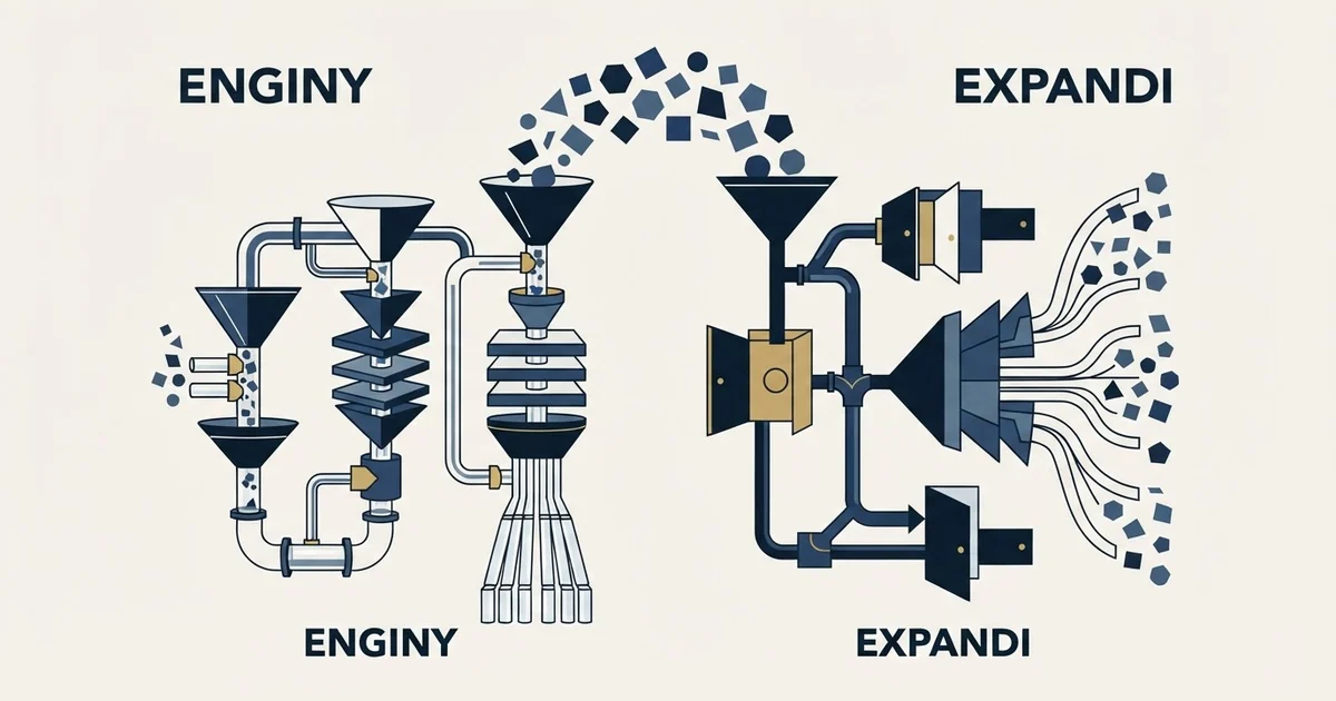 Editorial illustration for Enginy vs Expandi