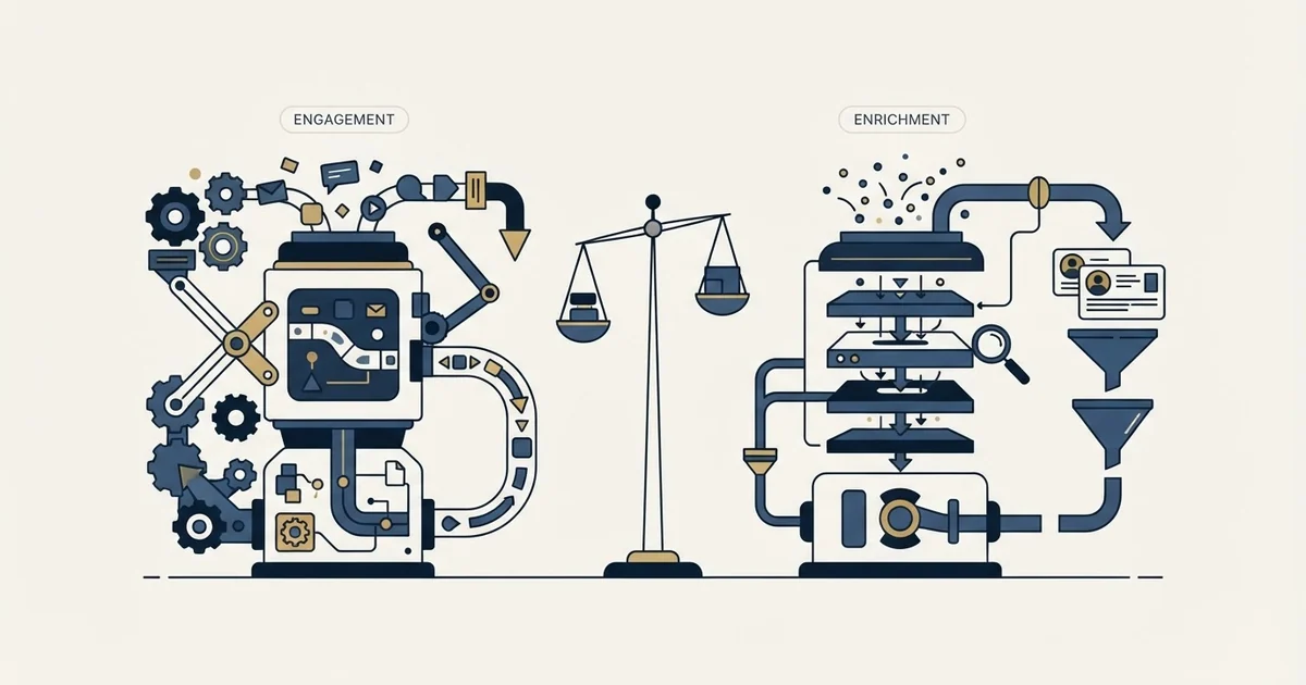 Editorial illustration for Enginy vs FindThatLead