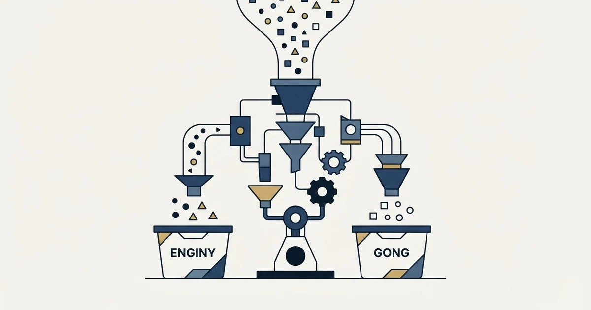 Editorial illustration for Enginy vs Gong