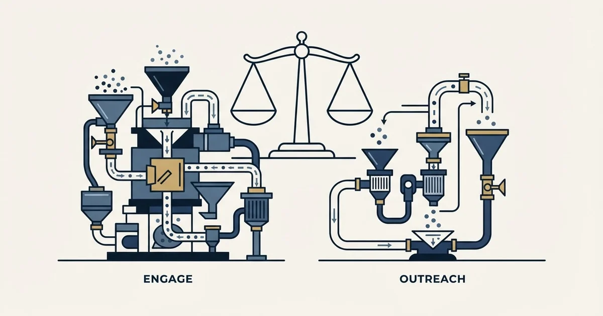 Editorial illustration for Enginy vs Leadfwd