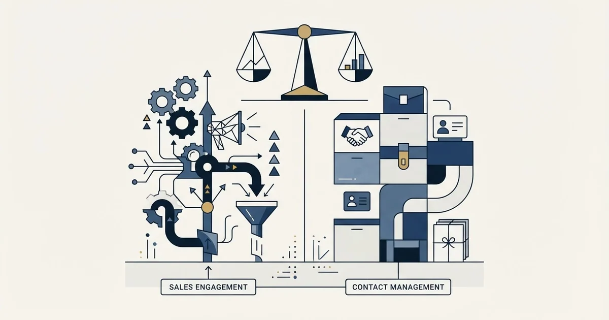 Editorial illustration for Enginy vs Less Annoying CRM