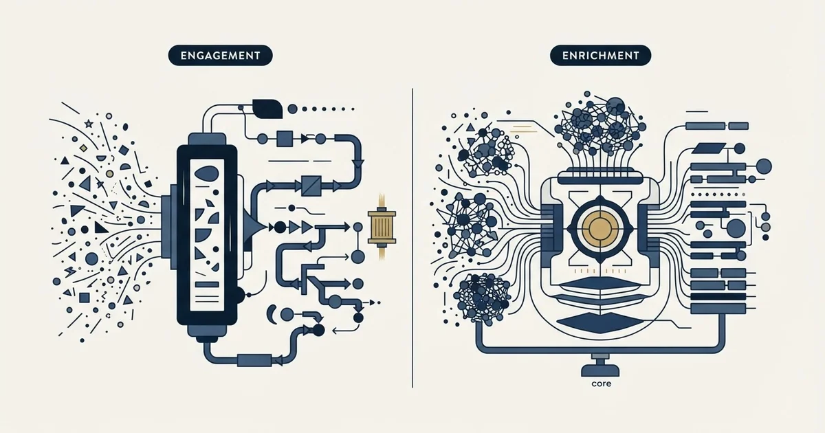 Editorial illustration for Enginy vs Ocean.io