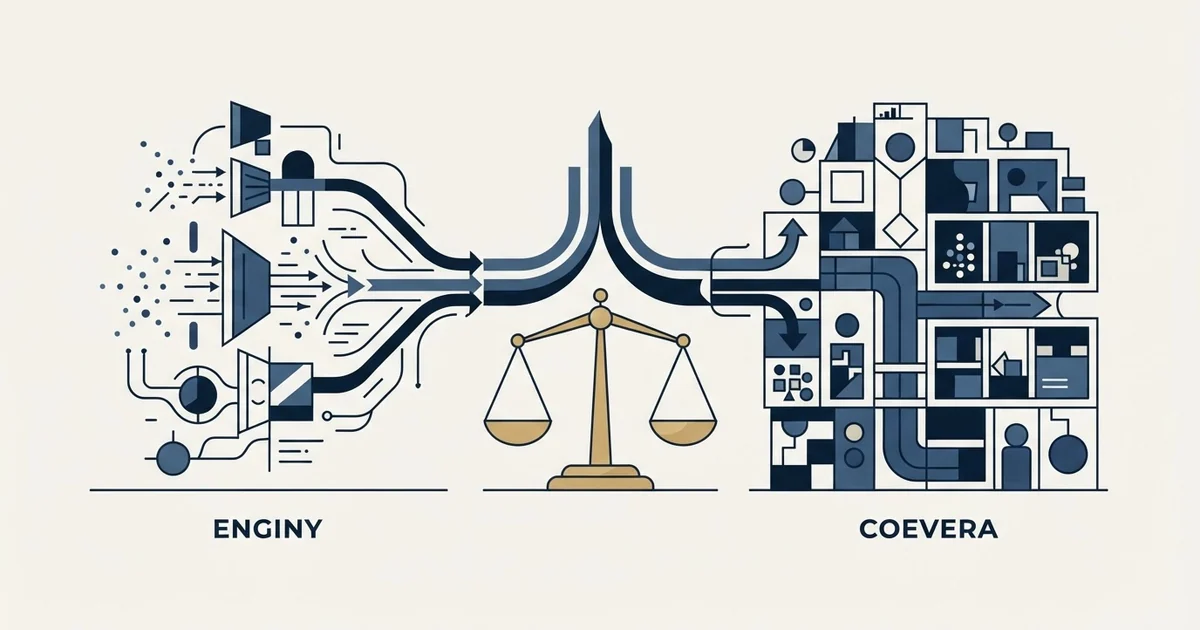 Editorial illustration for Enginy vs Coevera