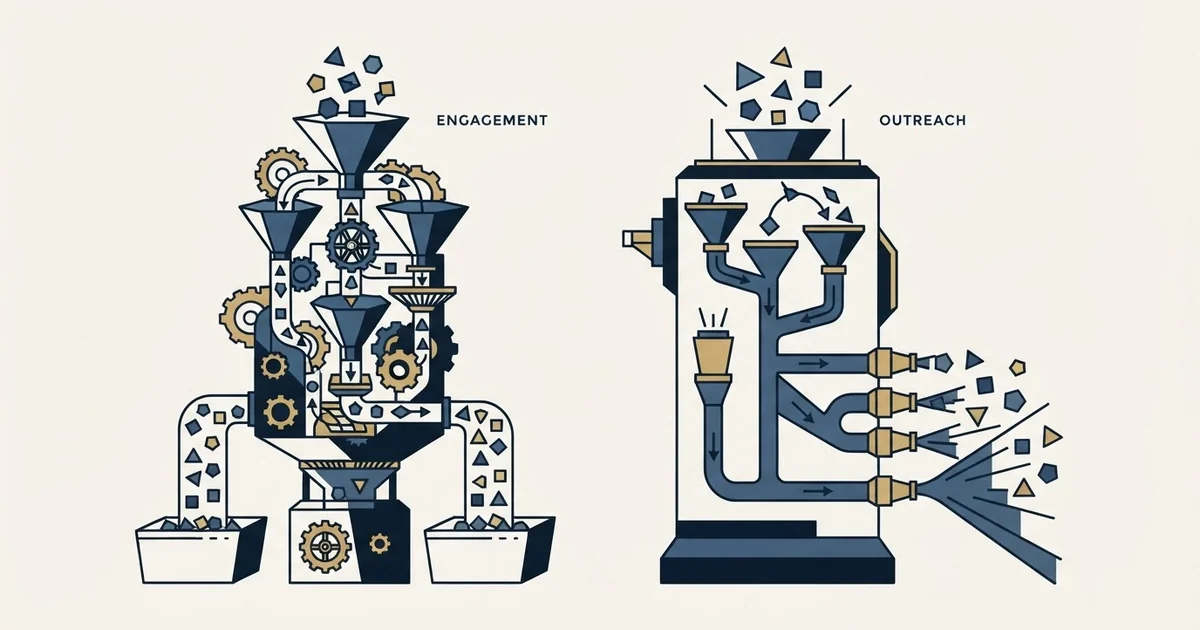 Editorial illustration for Enginy vs Reply.io