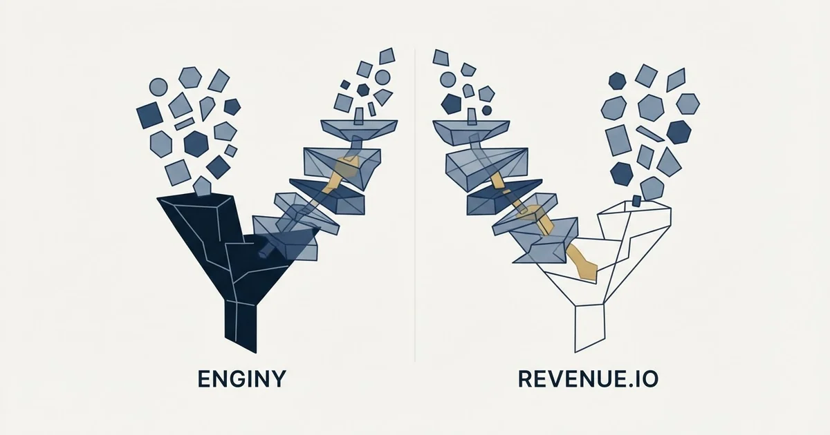 Editorial illustration for Enginy vs Revenue.io