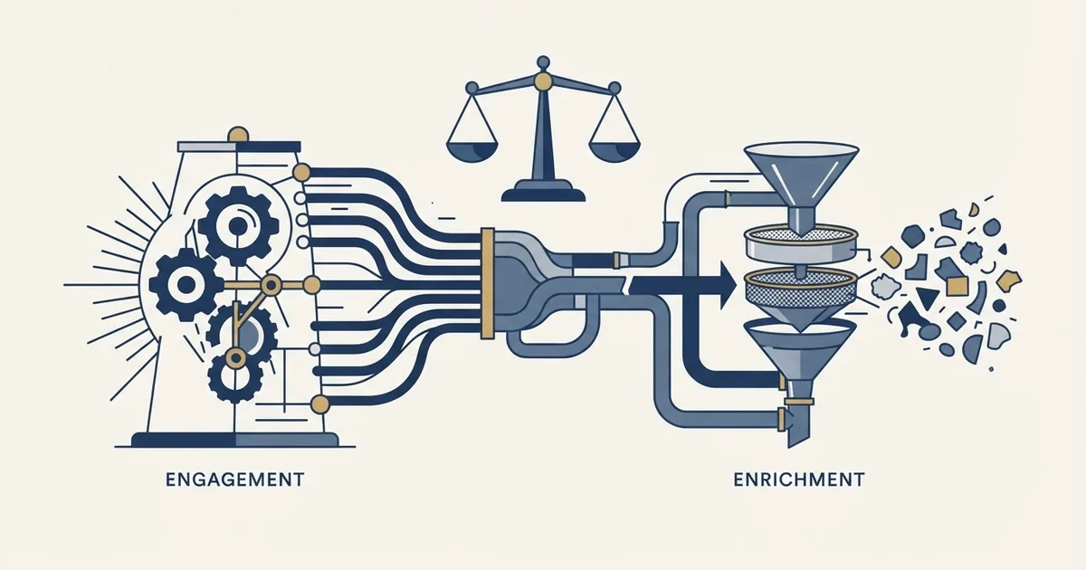 Editorial illustration for Enginy vs Scrupp