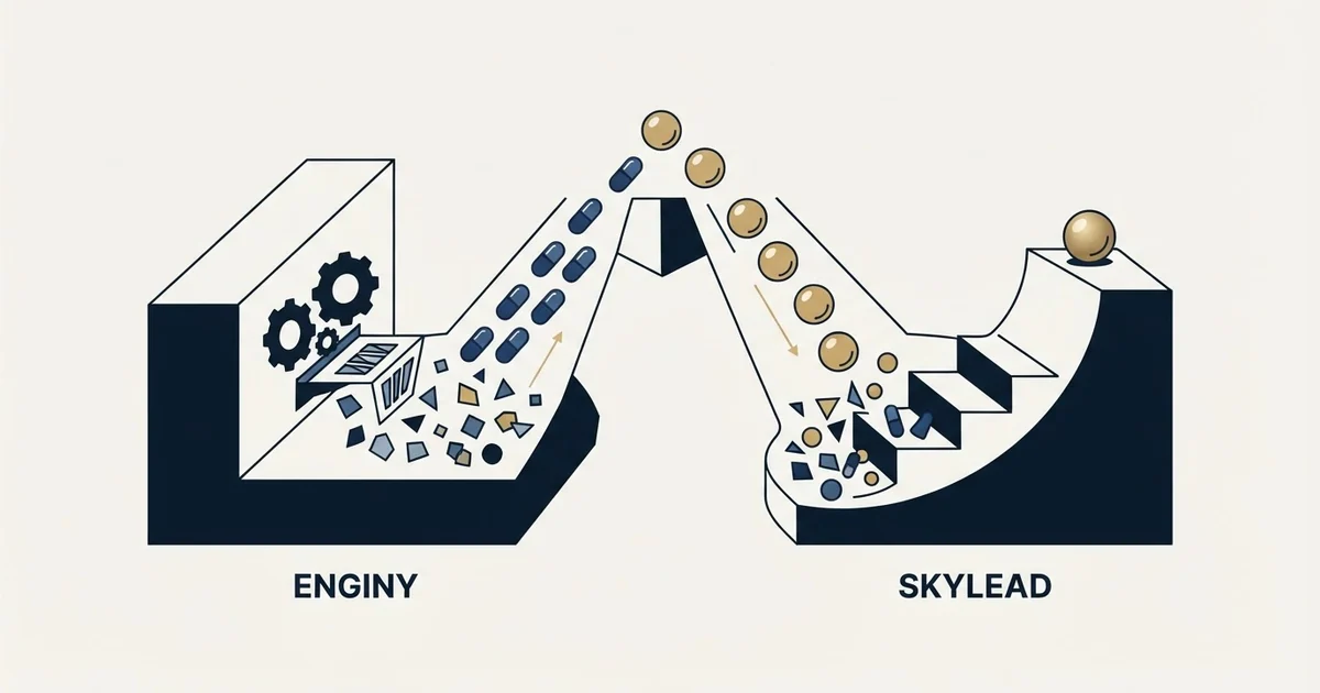 Editorial illustration for Enginy vs Skylead