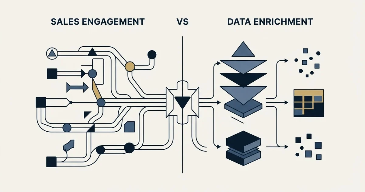 Editorial illustration for Enginy vs TheirStack