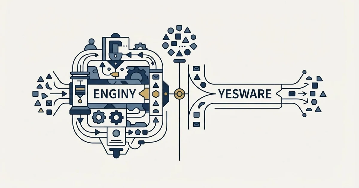 Editorial illustration for Enginy vs Yesware