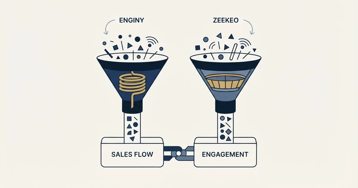 Editorial illustration for Enginy vs Zeekeo