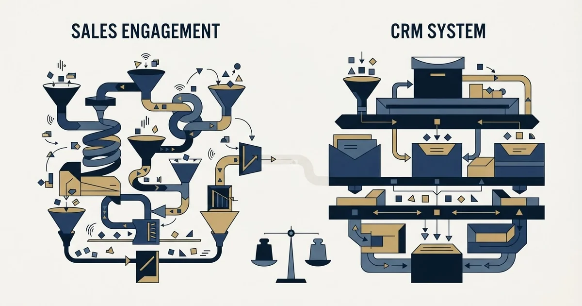 Editorial illustration for Enginy vs Zoho CRM