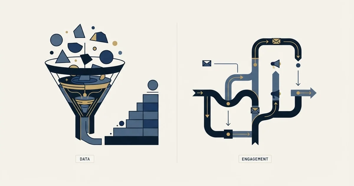 Editorial illustration for Enrich Layer vs Groove by Clari