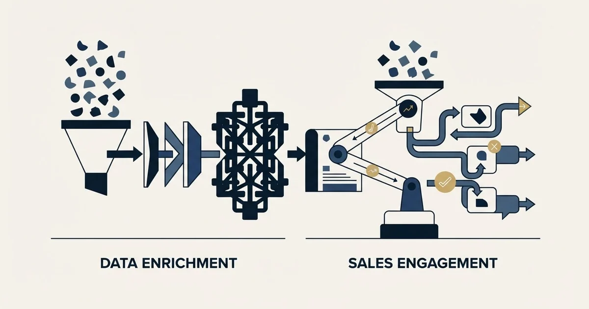 Editorial illustration for Enrich Layer vs Humanlinker