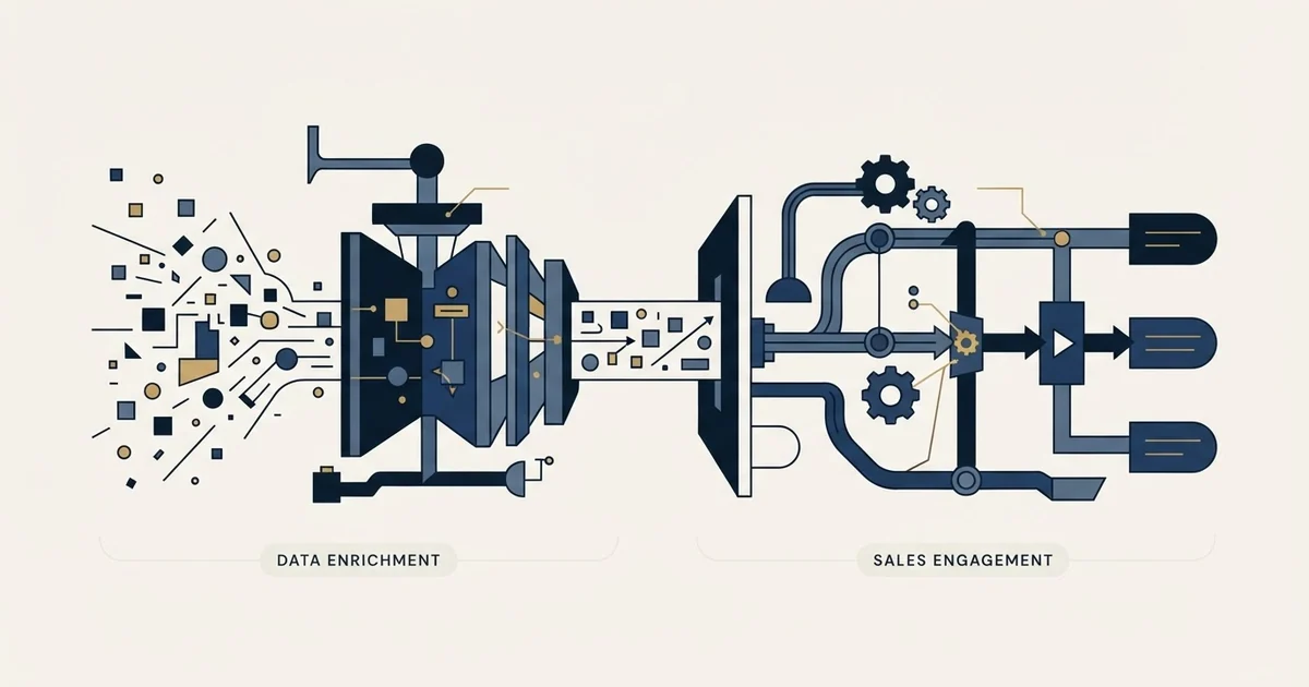 Editorial illustration for Enrich Layer vs Salesgear