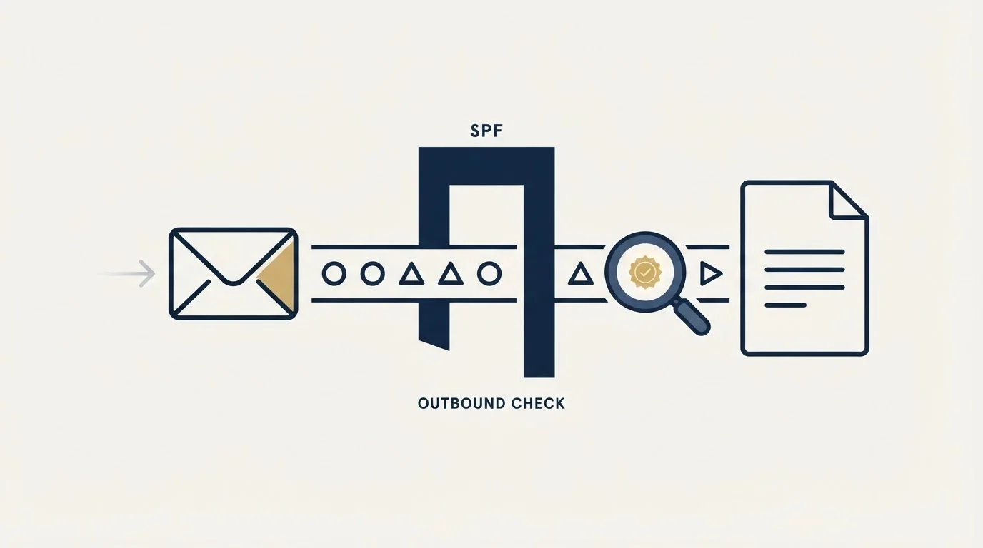 Section illustration: What this means when you are running outbound