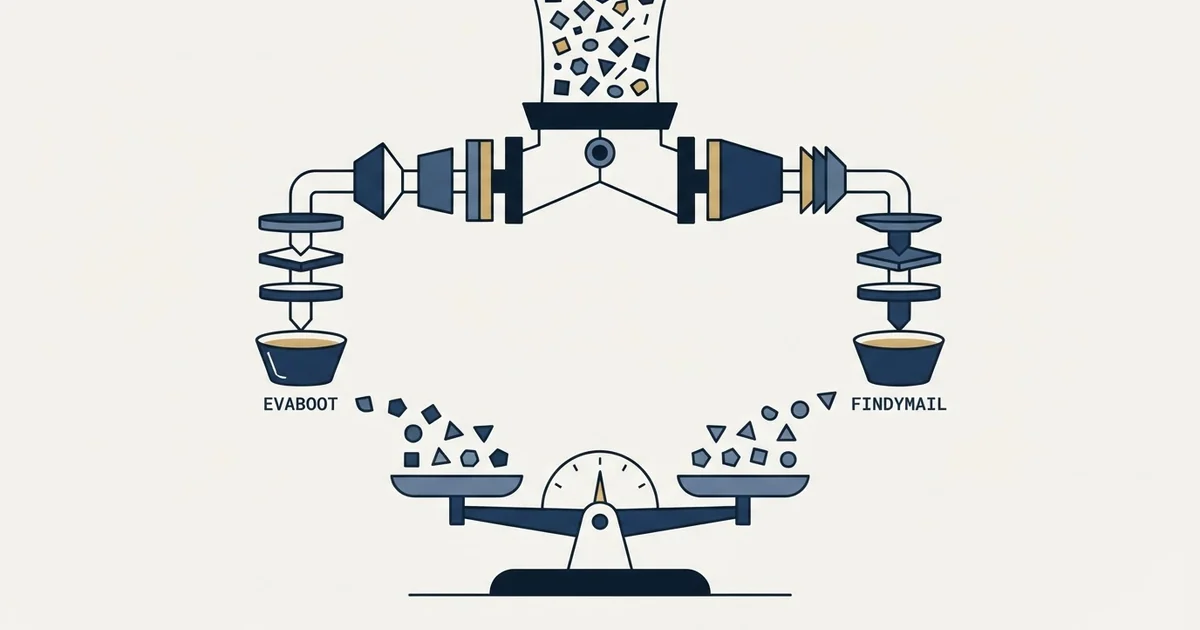 Editorial illustration for Evaboot vs Findymail