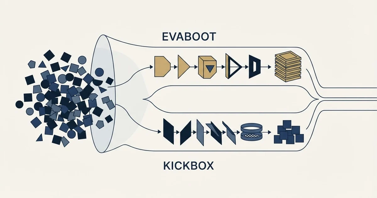 Editorial illustration for Evaboot vs Kickbox