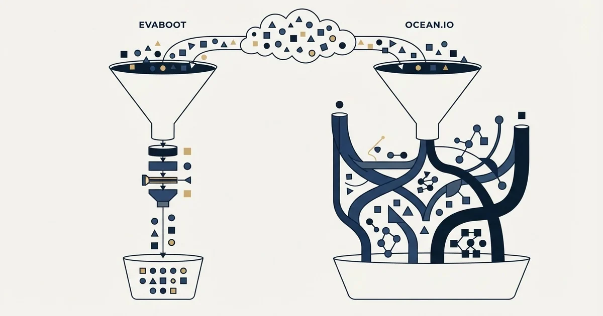 Editorial illustration for Evaboot vs Ocean.io