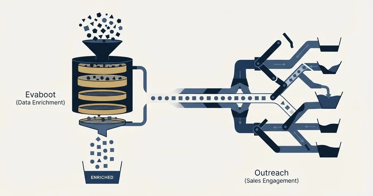 Editorial illustration for Evaboot vs Outreach