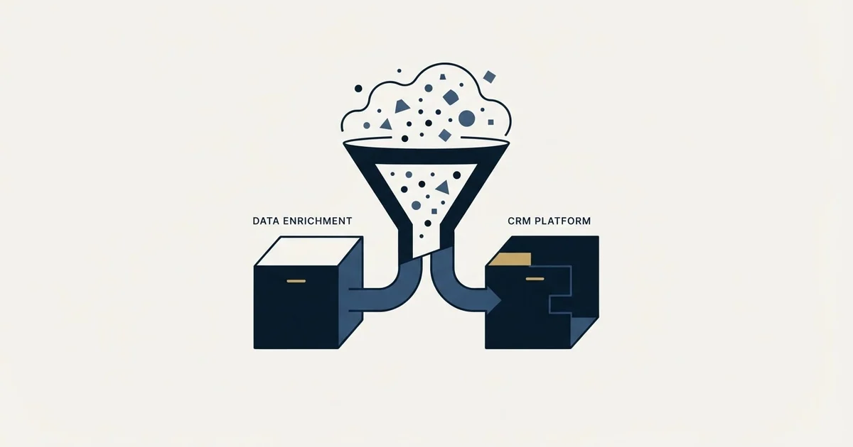Editorial illustration for Evaboot vs Pipeline CRM