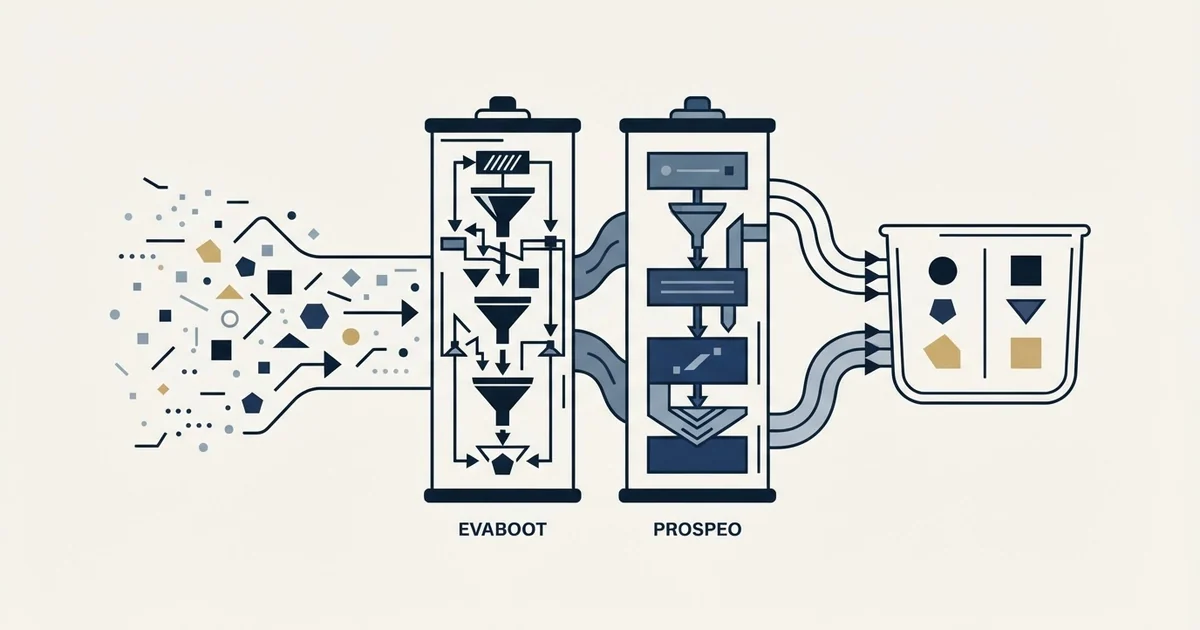 Editorial illustration for Evaboot vs Prospeo
