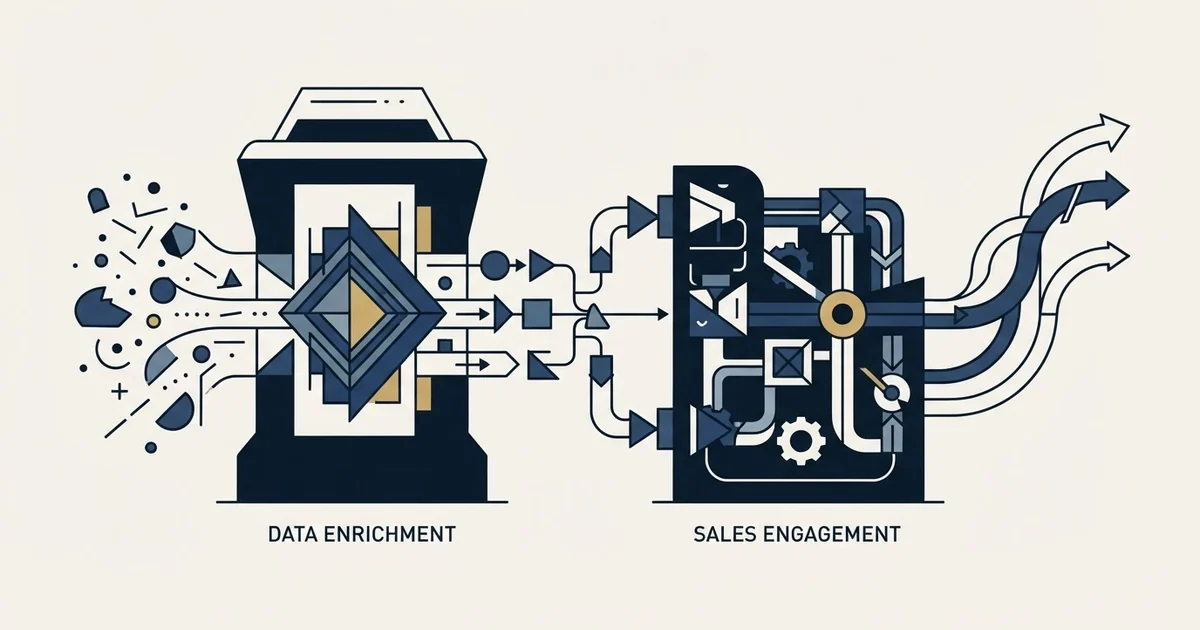 Editorial illustration for Evaboot vs Salesloft