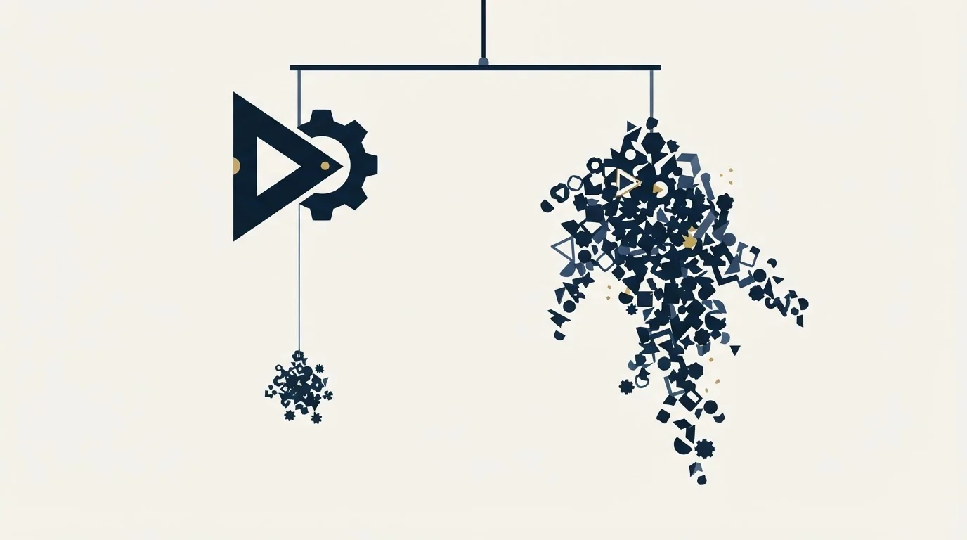 Section illustration: The asymmetry, which is the part that costs money