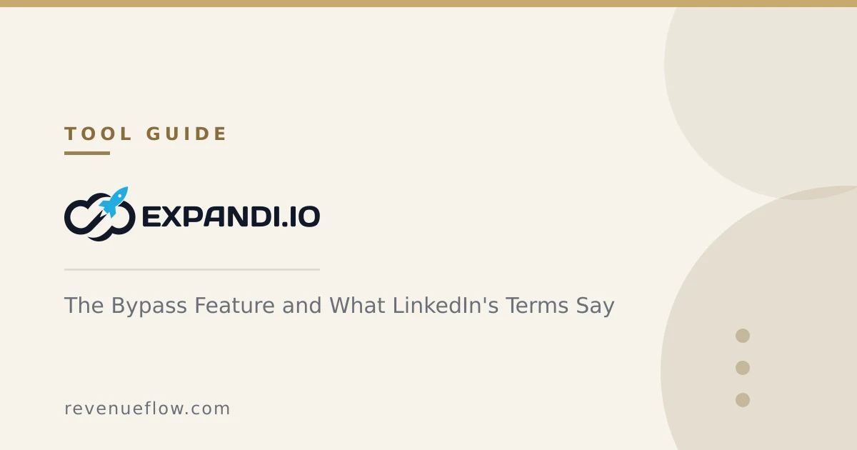 Branded cover: Expandi: The Bypass Feature and What LinkedIn's Terms Say