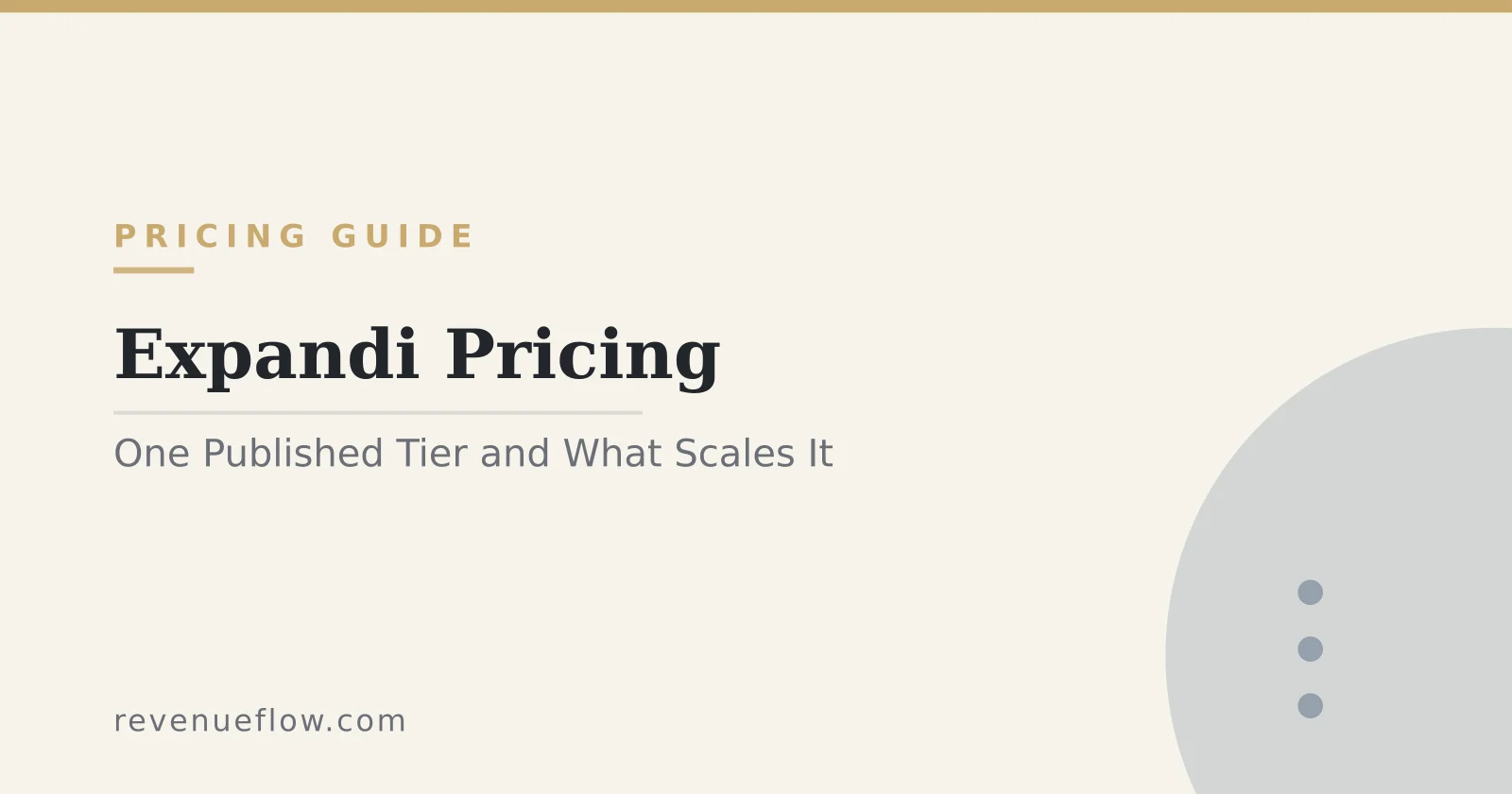 Branded cover: Expandi Pricing: One Published Tier and What Scales It