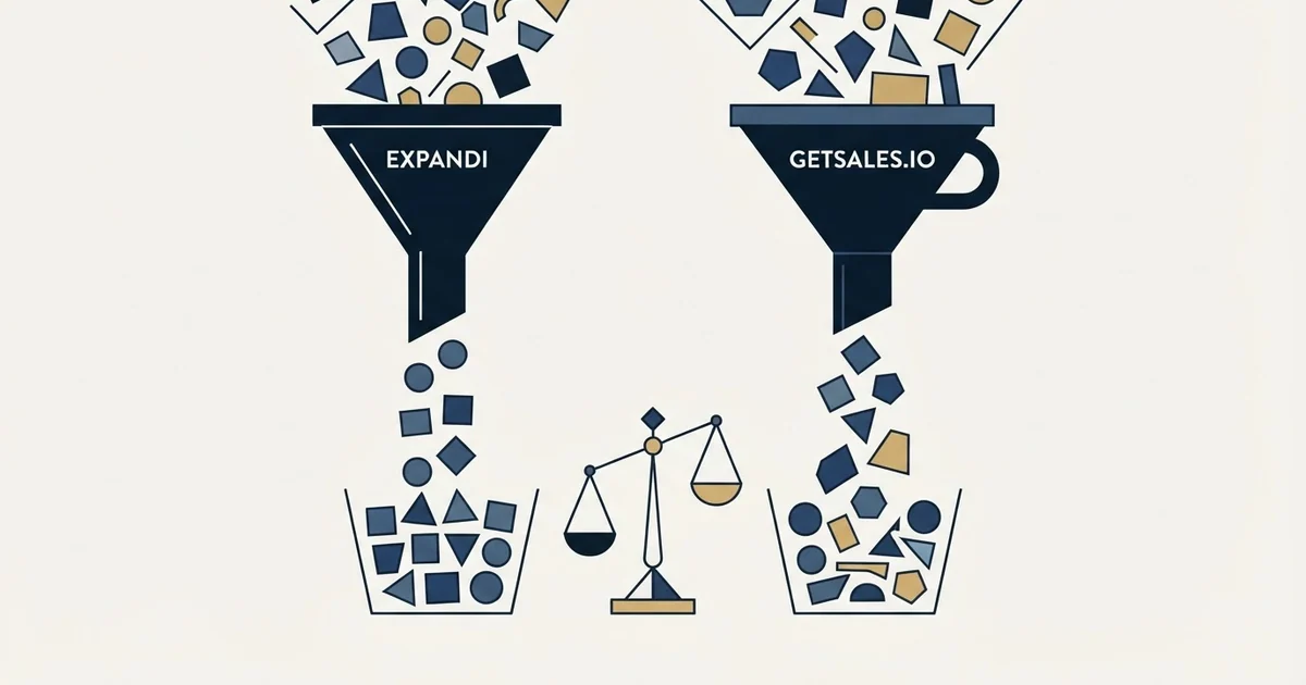 Editorial illustration for Expandi vs GetSales.io