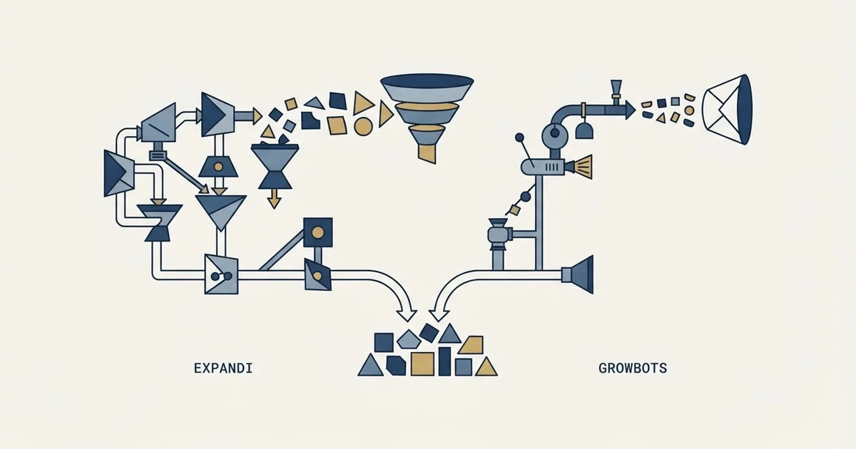 Editorial illustration for Expandi vs Growbots