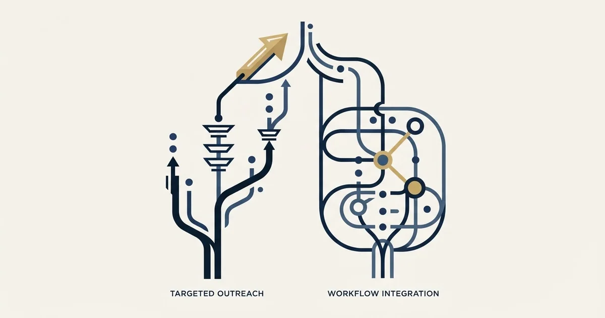 Editorial illustration for Expandi vs Meet Alfred