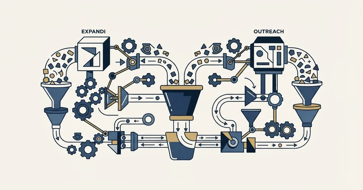 Editorial illustration for Expandi vs Outreach