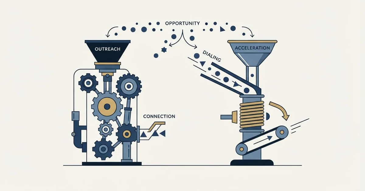 Editorial illustration for Expandi vs PhoneBurner