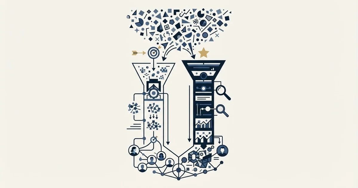 Editorial illustration for Expandi vs PredictLeads