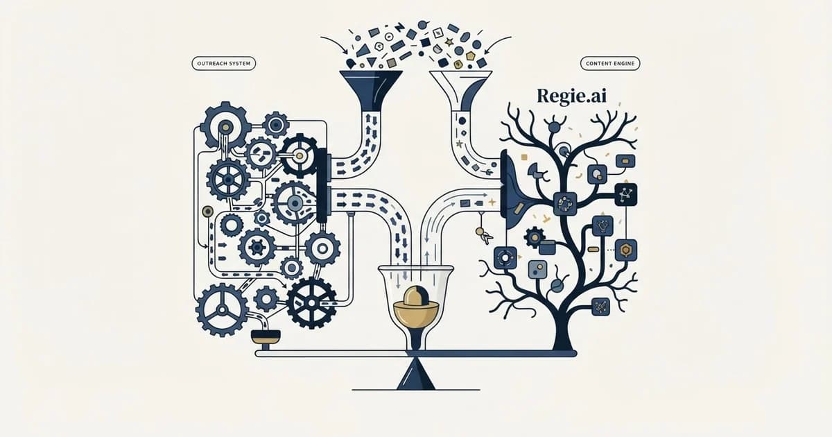 Editorial illustration for Expandi vs Regie.ai